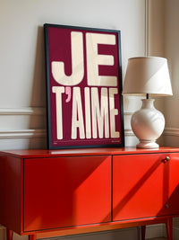 Je T'aime Großbuchstaben