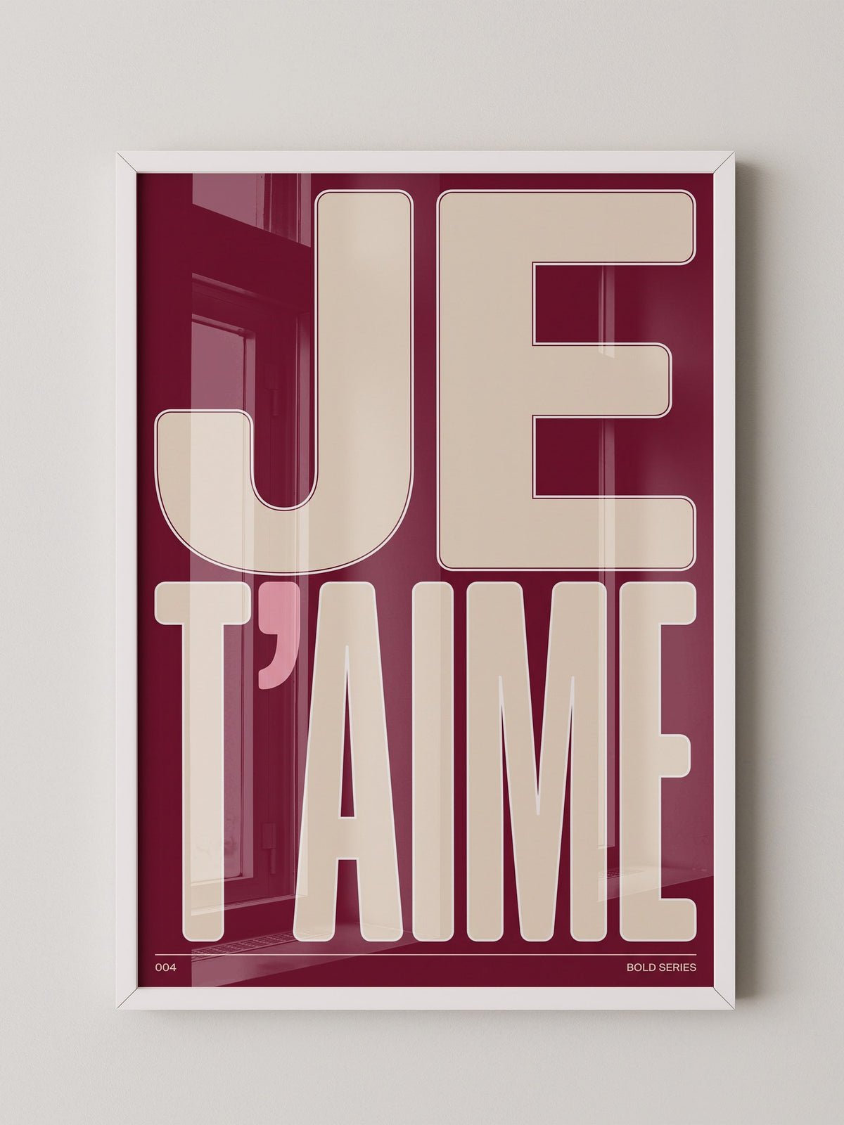 Je T'aime Großbuchstaben