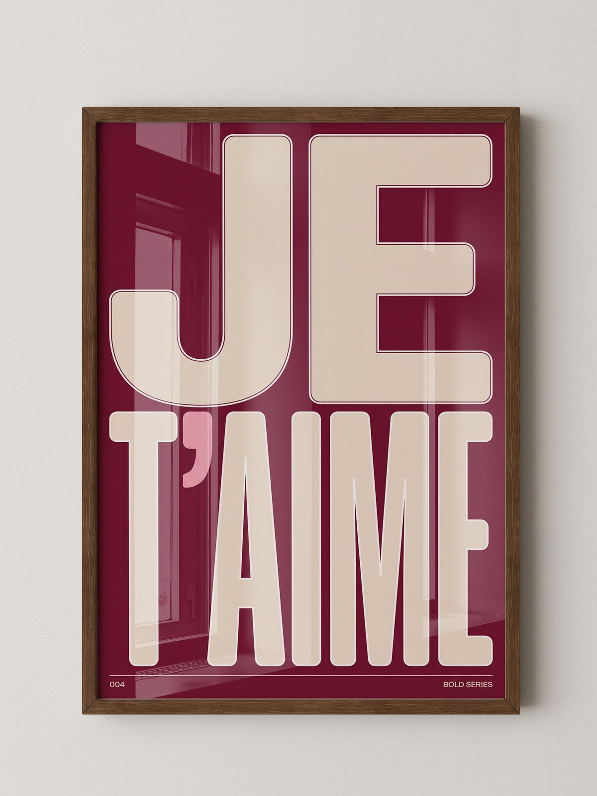 Je T'aime Großbuchstaben