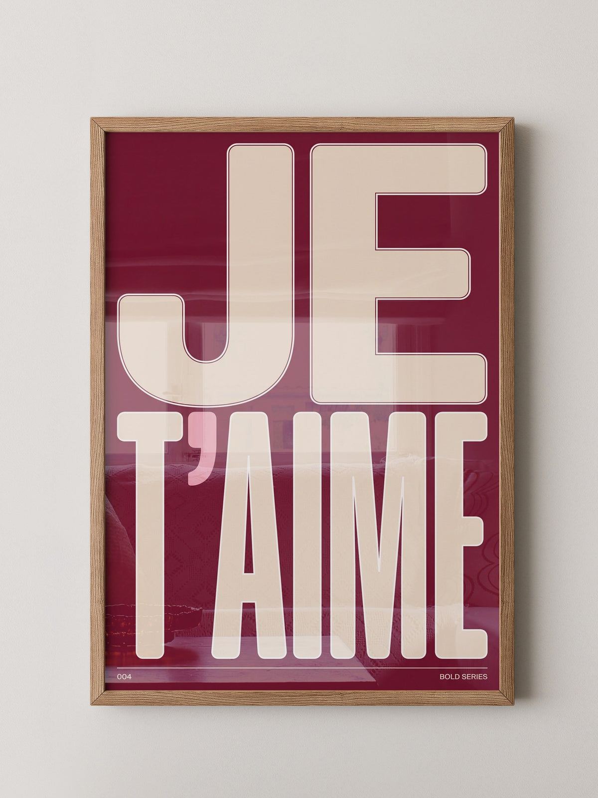 Je T'aime Großbuchstaben