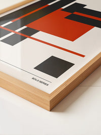 Rote Rechtecke Abstrakt Design