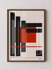 Rote Rechtecke Abstrakt Design
