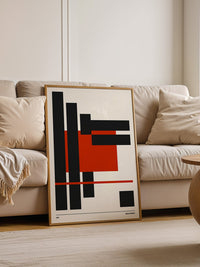 Rote Rechtecke Abstrakt Design