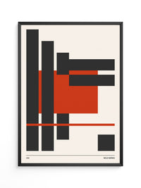 Rote Rechtecke Abstrakt Design