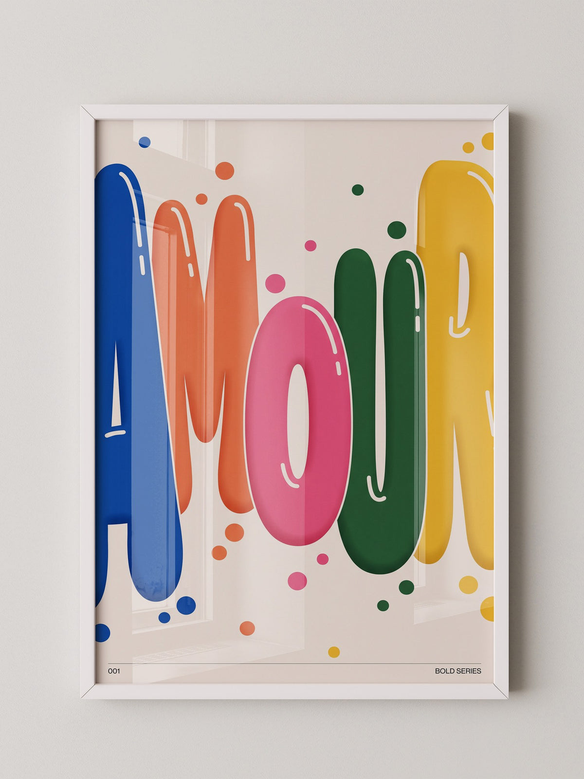 Bunte Pop-Art Liebe