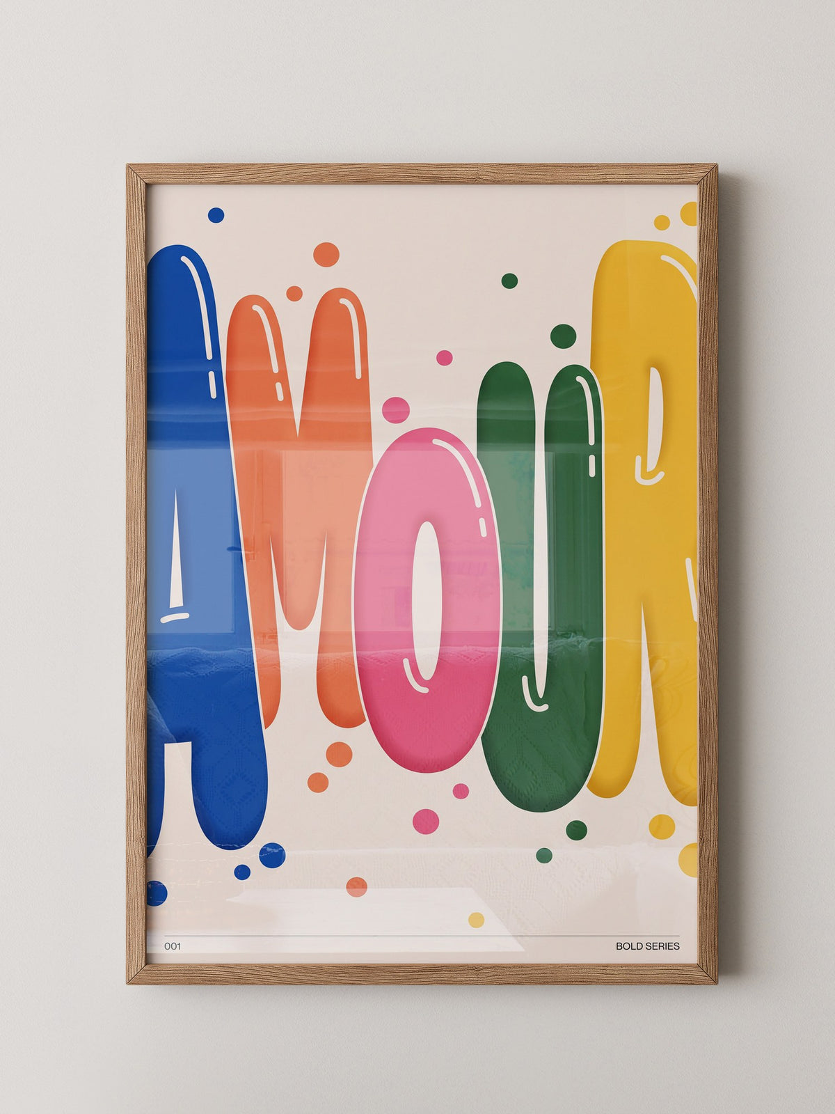 Bunte Pop-Art Liebe