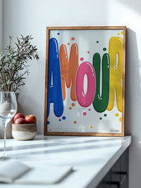 Bunte Pop-Art Liebe