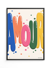 Bunte Pop-Art Liebe