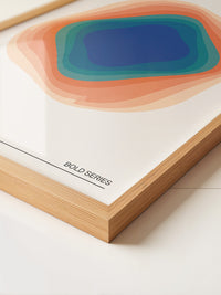 Farbwirbel Blau-Orange Harmonie