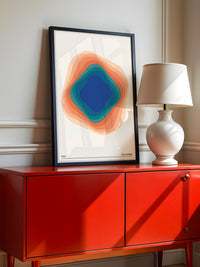 Farbwirbel Blau-Orange Harmonie