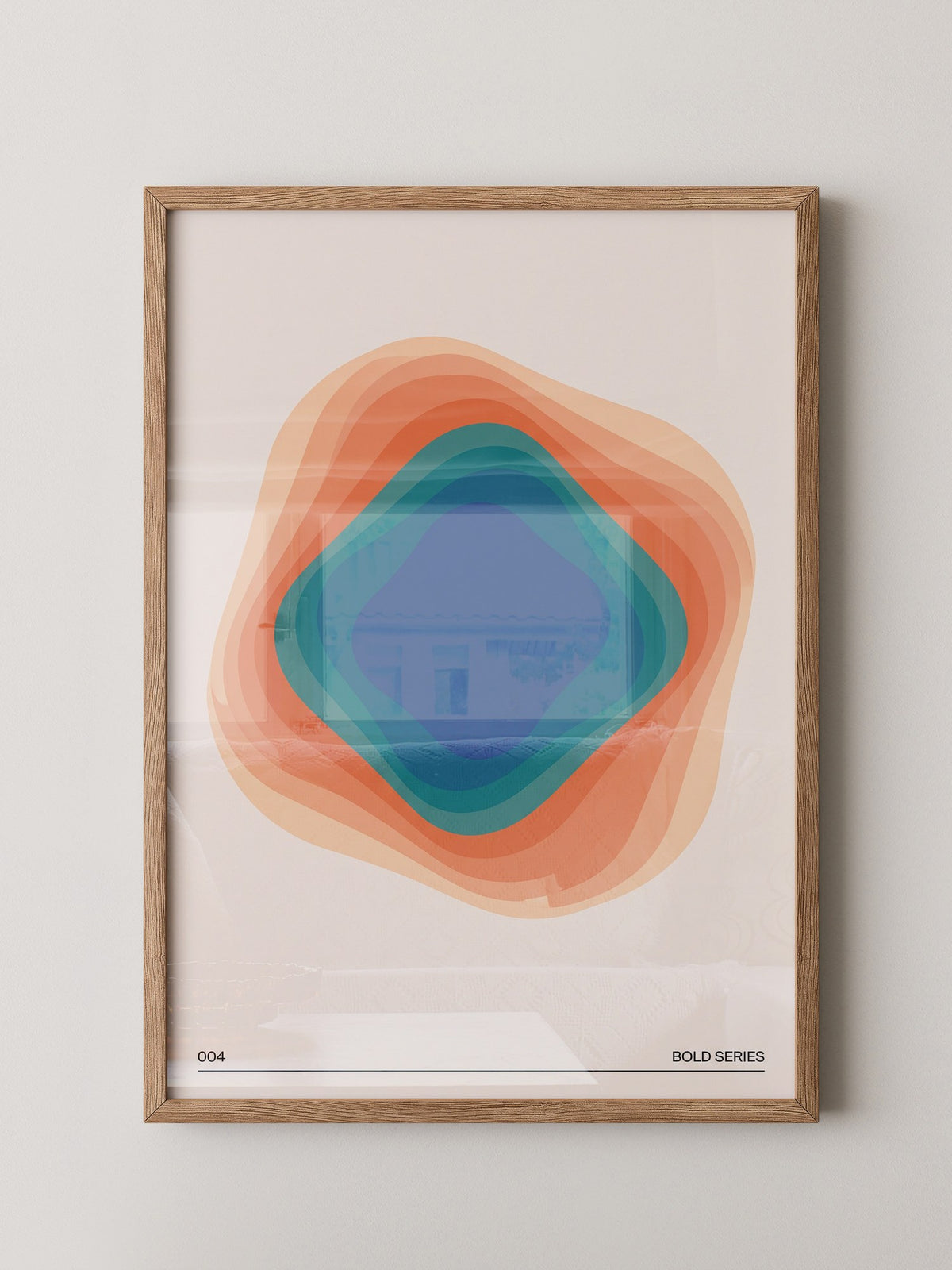 Farbwirbel Blau-Orange Harmonie