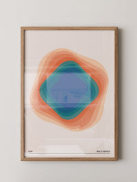 Farbwirbel Blau-Orange Harmonie