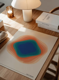 Farbwirbel Blau-Orange Harmonie