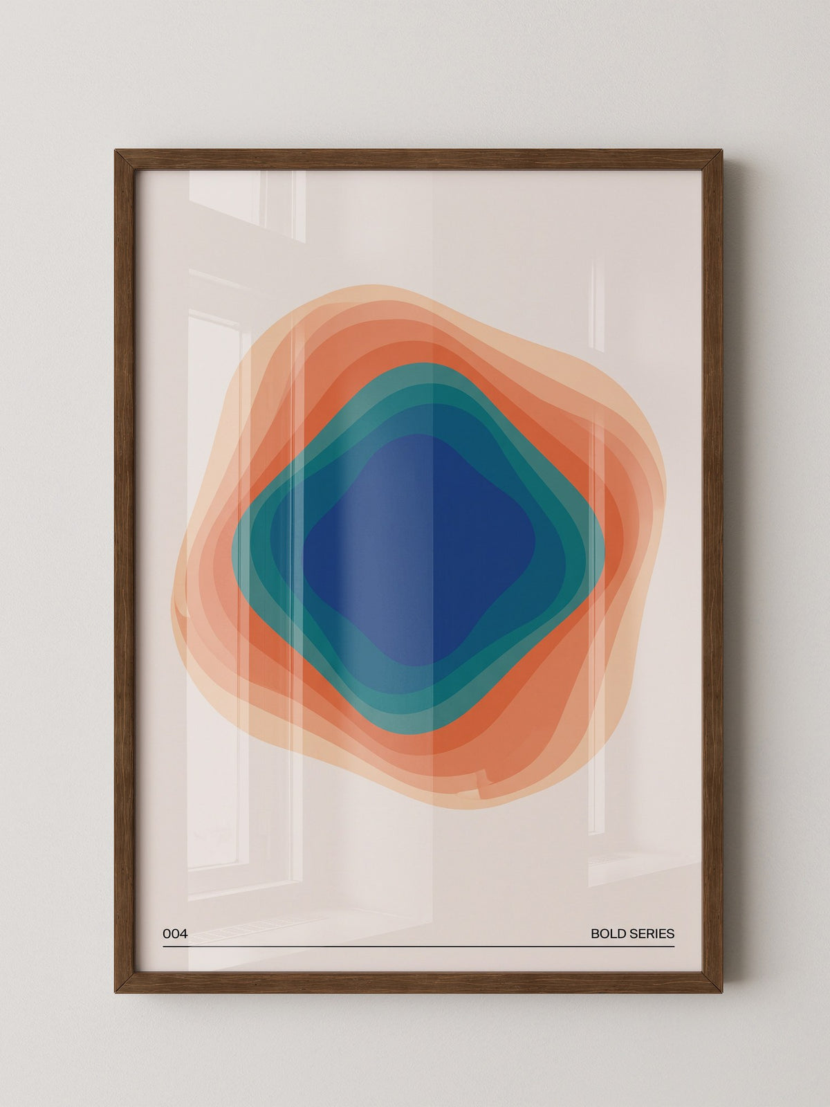 Farbwirbel Blau-Orange Harmonie
