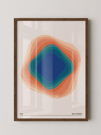 Farbwirbel Blau-Orange Harmonie