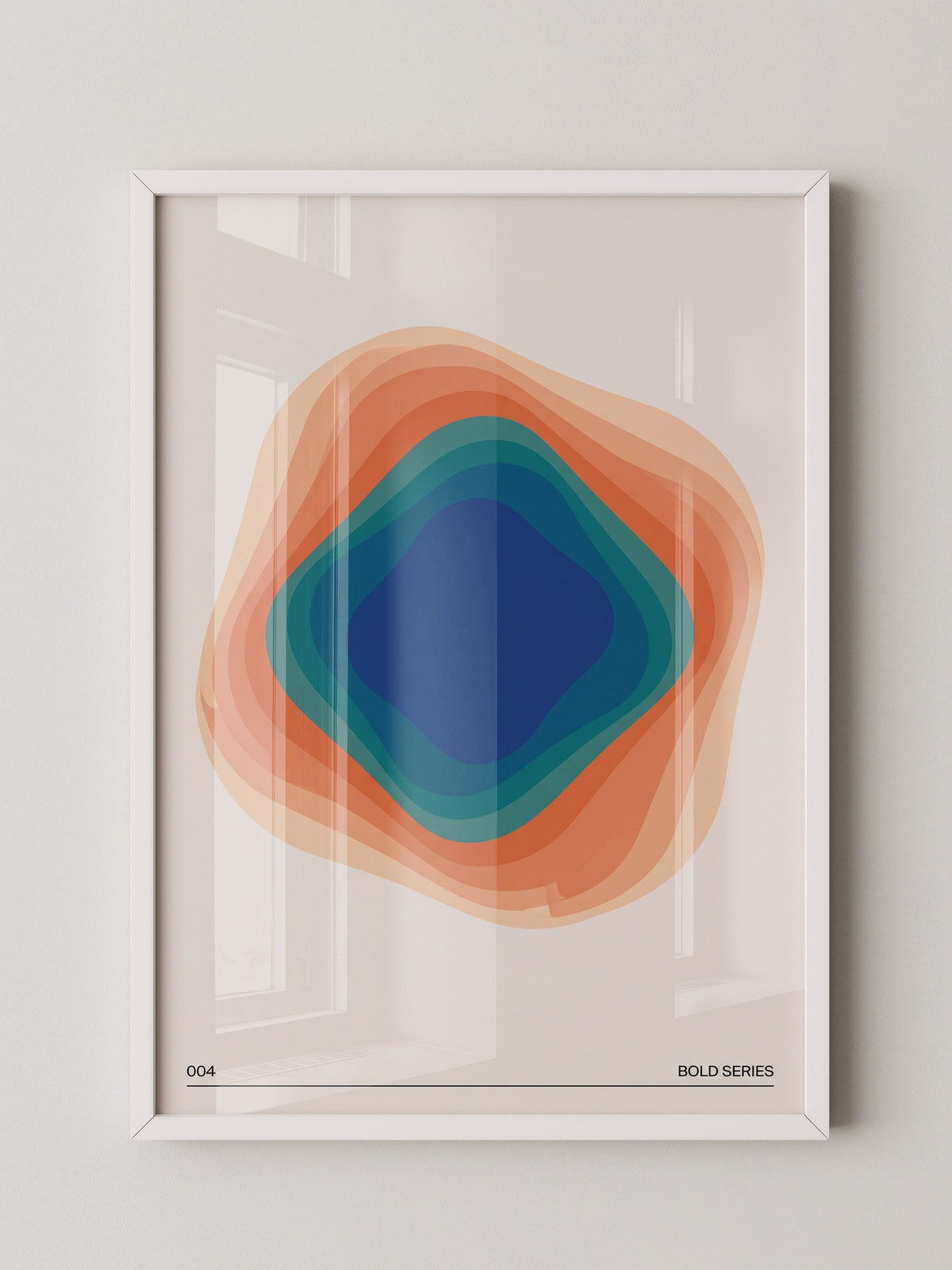 Farbwirbel Blau-Orange Harmonie