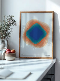 Farbwirbel Blau-Orange Harmonie