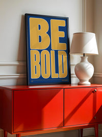 Goldene Schrift Blau