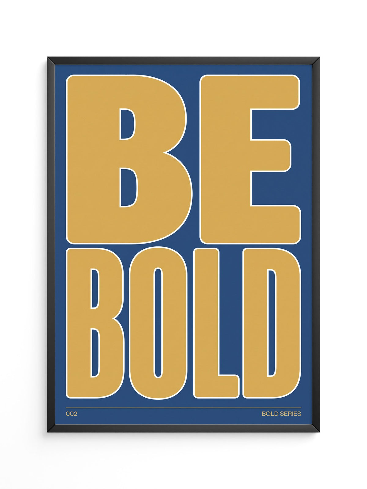 Goldene Schrift Blau