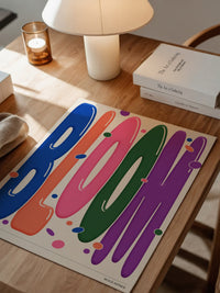 Bloom Farbenfrohes Typografie Design
