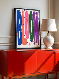 Bloom Farbenfrohes Typografie Design