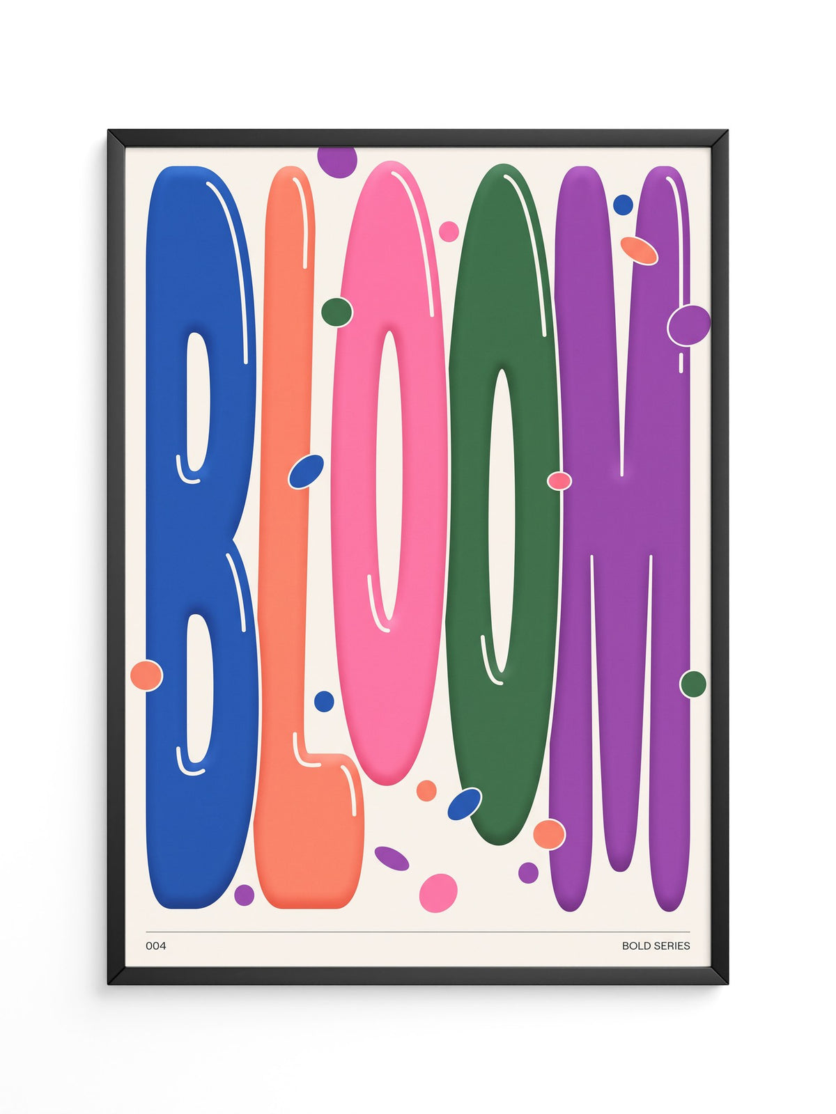 Bloom Farbenfrohes Typografie Design