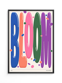 Bloom Farbenfrohes Typografie Design