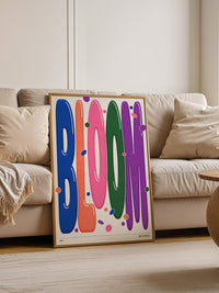Bloom Farbenfrohes Typografie Design