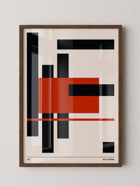 Geometrie Rot Schwarz Kontrast