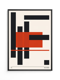Geometrie Rot Schwarz Kontrast