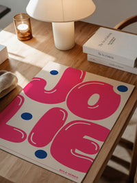 Jolie Pop Art Pink Blau