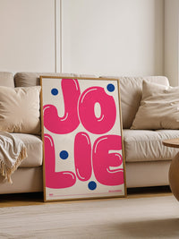 Jolie Pop Art Pink Blau