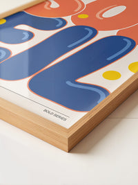 Soleil Bunte Buchstaben kontrastreich