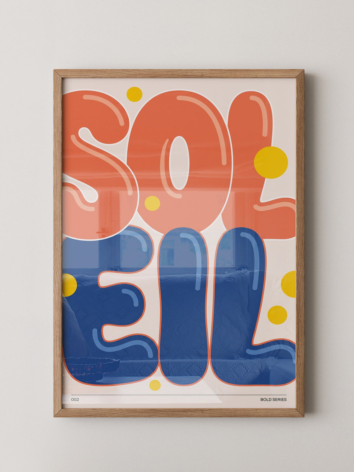 Soleil Bunte Buchstaben kontrastreich