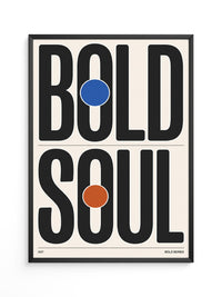 Bold Typografie Kreise Farbakzent