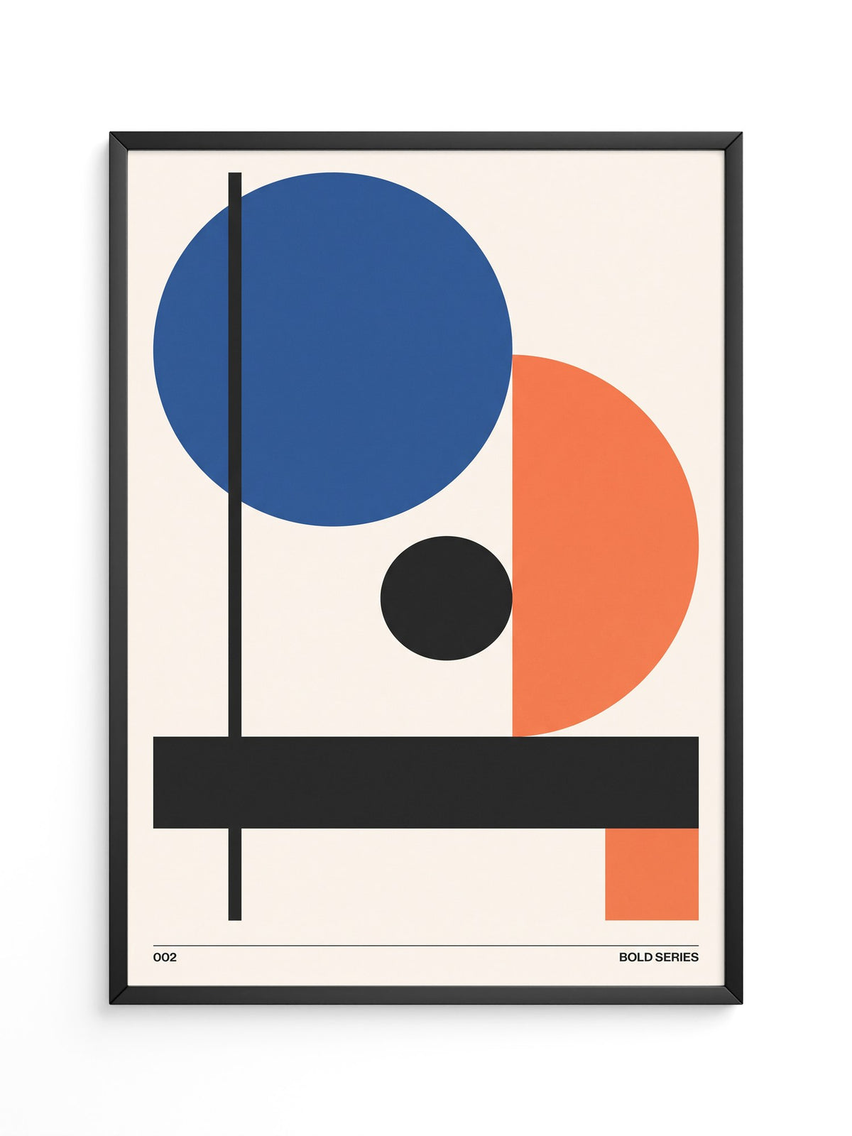 Geometrische Formen Blau Orange