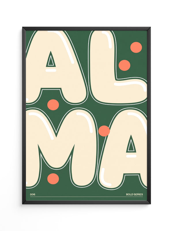 ALMA Beige Grün Bold Design