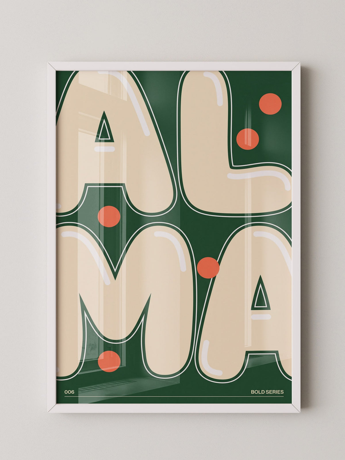 ALMA Beige Grün Bold Design