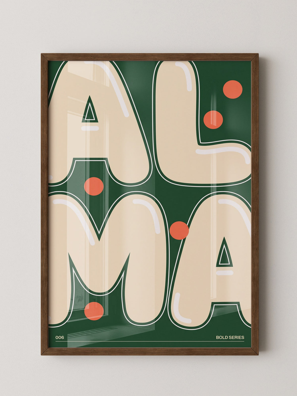 ALMA Beige Grün Bold Design