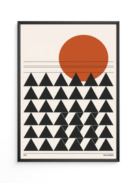 Sonnenaufgang Geometrie Minimalistisch