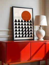 Sonnenaufgang Geometrie Minimalistisch