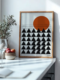 Sonnenaufgang Geometrie Minimalistisch