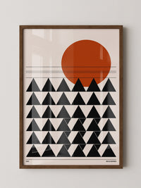 Sonnenaufgang Geometrie Minimalistisch