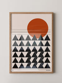 Sonnenaufgang Geometrie Minimalistisch