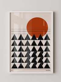 Sonnenaufgang Geometrie Minimalistisch