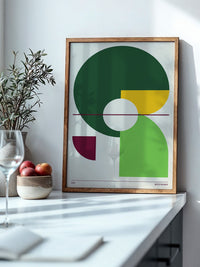 Geometrische Formen farbenfroh