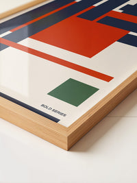 Geometrische Formen Rot Blau