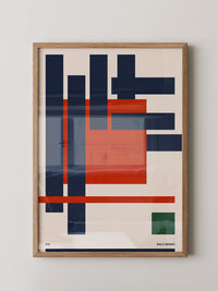 Geometrische Formen Rot Blau