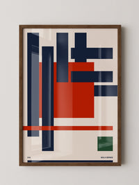 Geometrische Formen Rot Blau