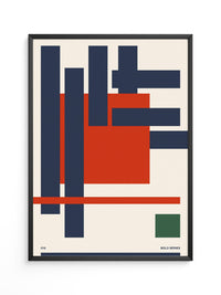 Geometrische Formen Rot Blau